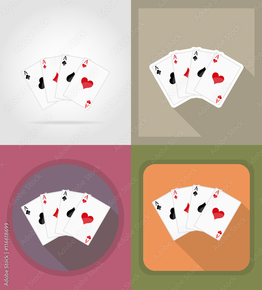 casino objects and equipment flat icons illustration casino objects and equipment flat icons illustration