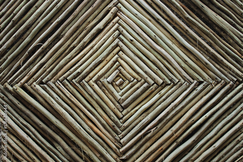 Wooden geometrical wall decoration Wooden geometrical wall decoration