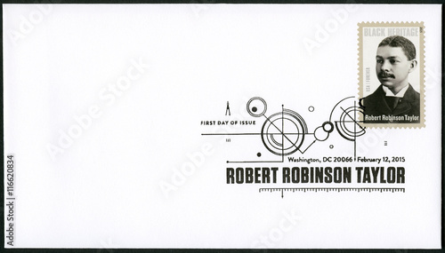 USA - 2015: shows Robert Robinson Taylor (1868-1942)