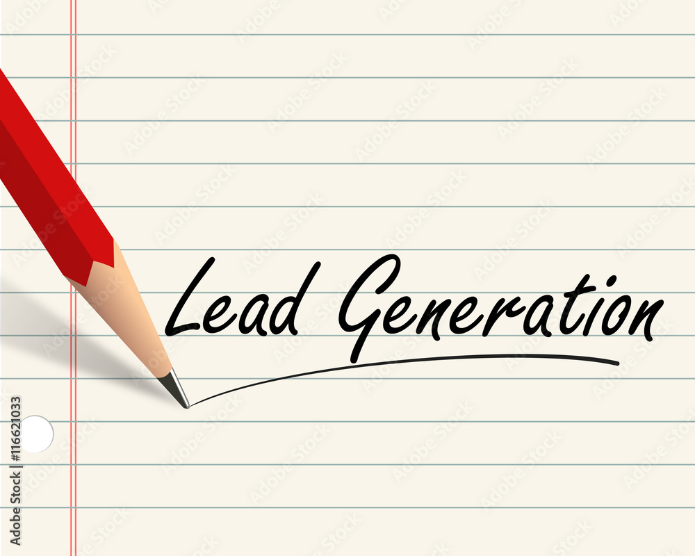 Pencil paper - lead generation Pencil paper - lead generation