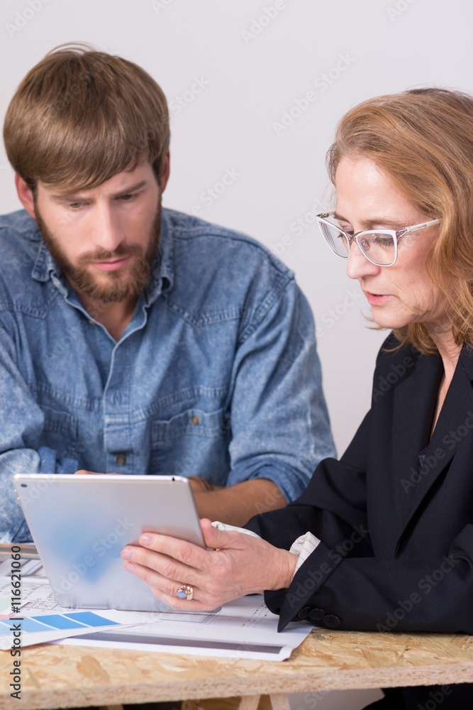 Fototapeta premium Mother and son