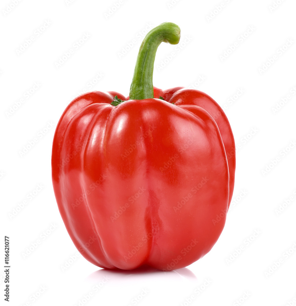 red pepper over white background red pepper over white background