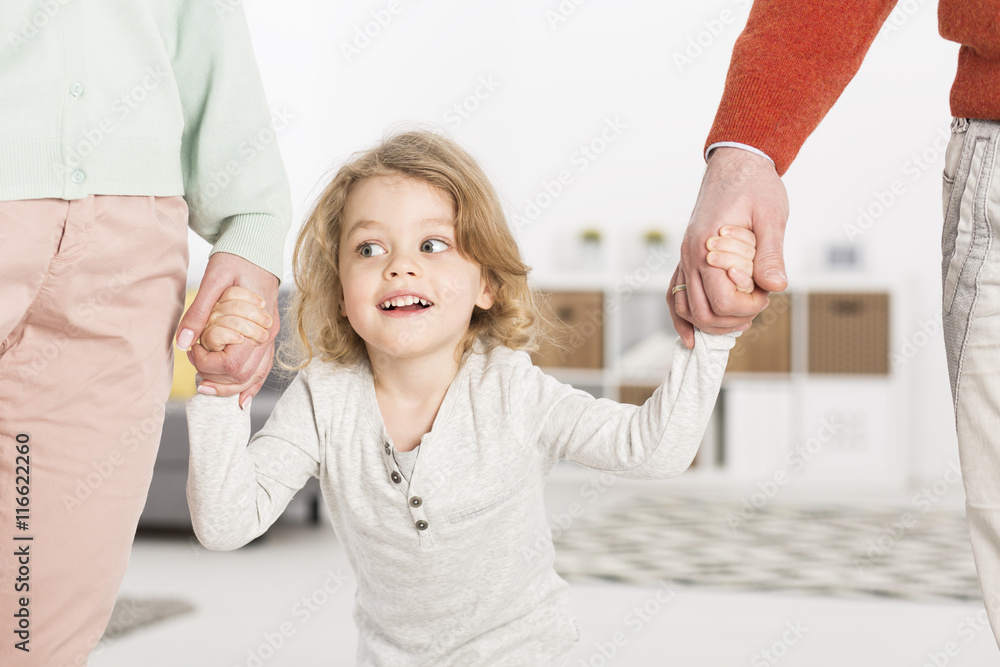 Fototapeta premium Child always needs support of parents