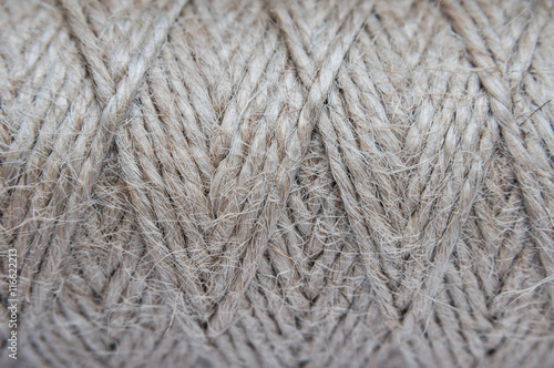 Jute rope. sisal brown natural background