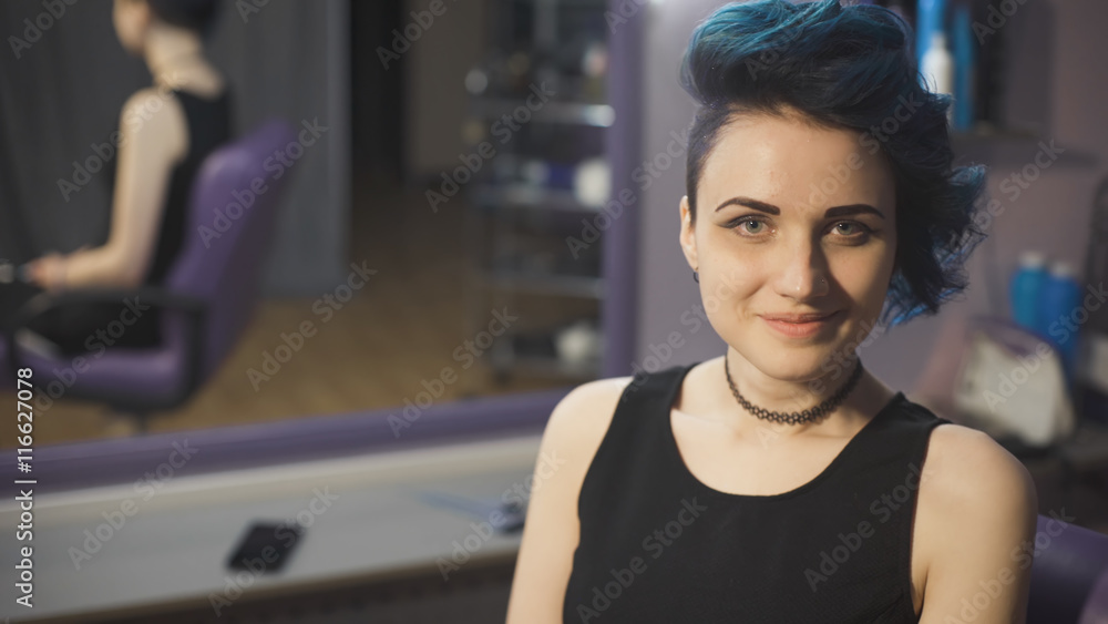 Fashion Art Girl Portrait. Punk Style. Fashion Art Girl Portrait. Punk Style.