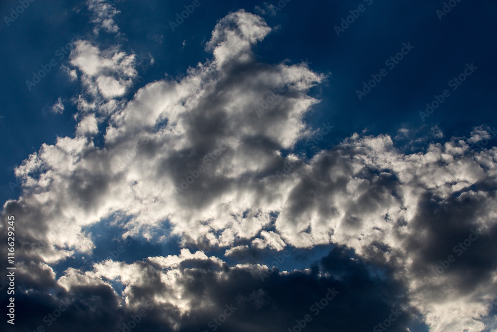 Obraz premium Blue sky with clouds