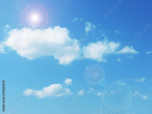 blue sky cloud sunlight