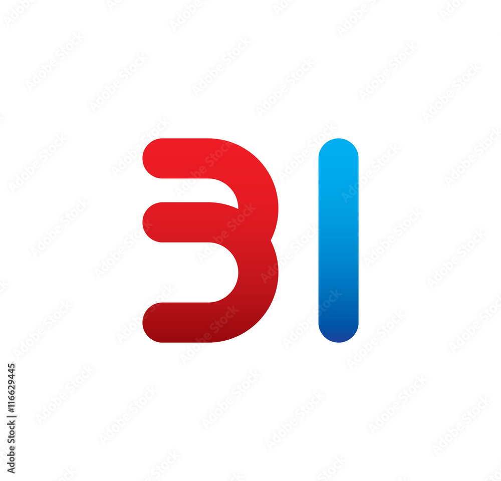 3l logo initial blue and red 3l logo initial blue and red