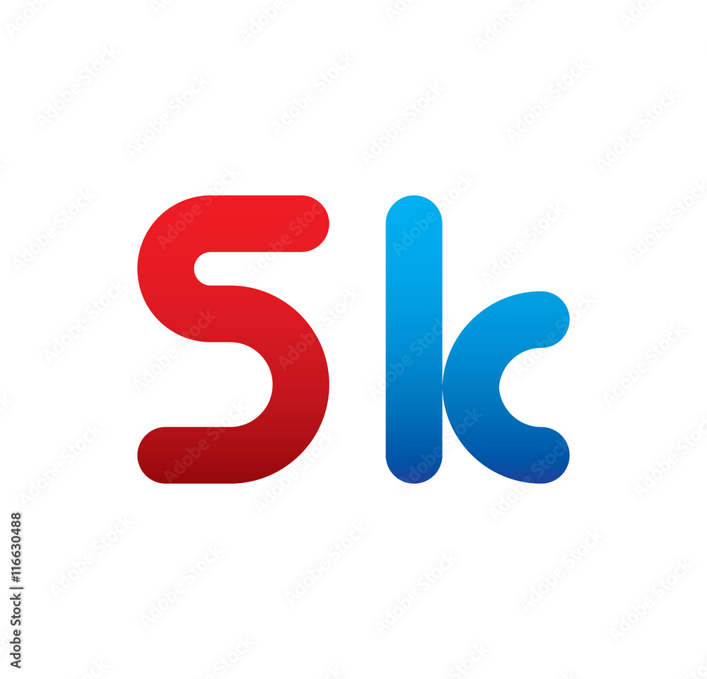 5k logo initial blue and red 5k logo initial blue and red