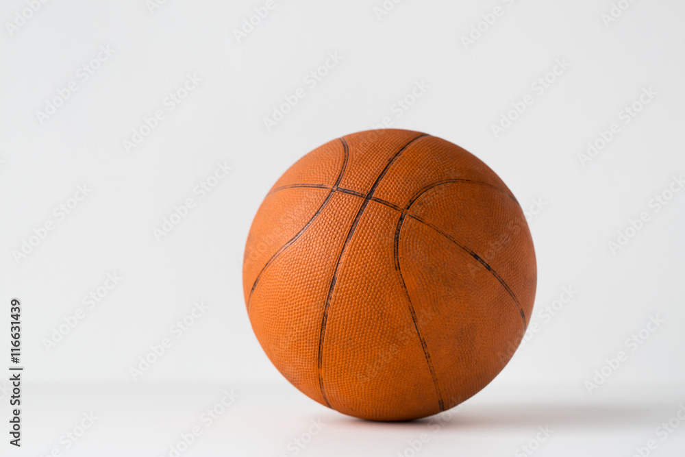 close up of basketball ball