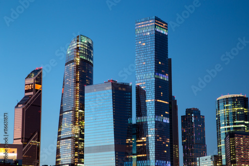 Wallpaper Mural Moscow-city, Russia. Moscow International Business Center. at sunset Torontodigital.ca