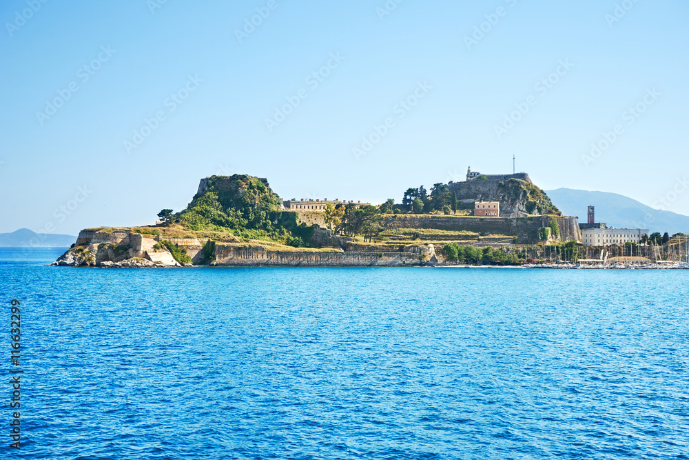 Old fortress of Corfu island - obrazy, fototapety, plakaty 
