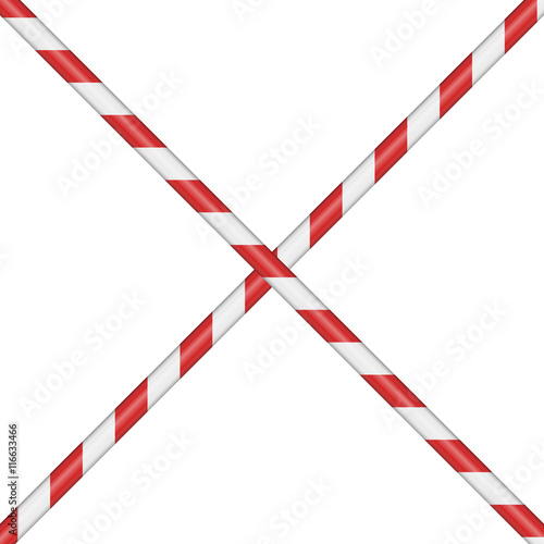 Absperrband gekreuzt