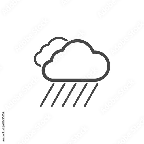 Rain Icon, cloud rain icon