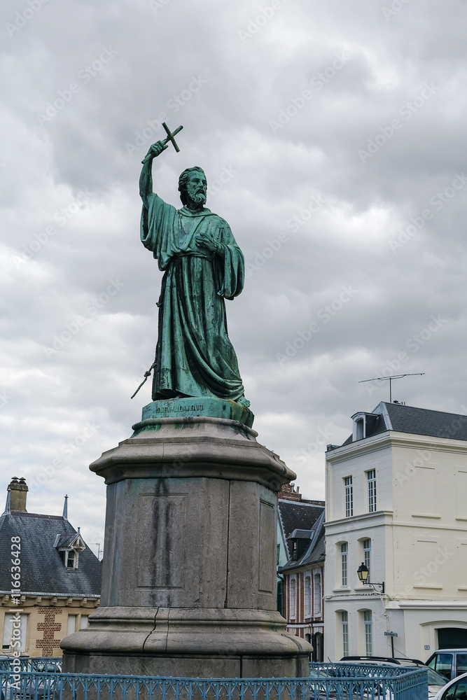 Statue of Saint Peter in Amiens, France
