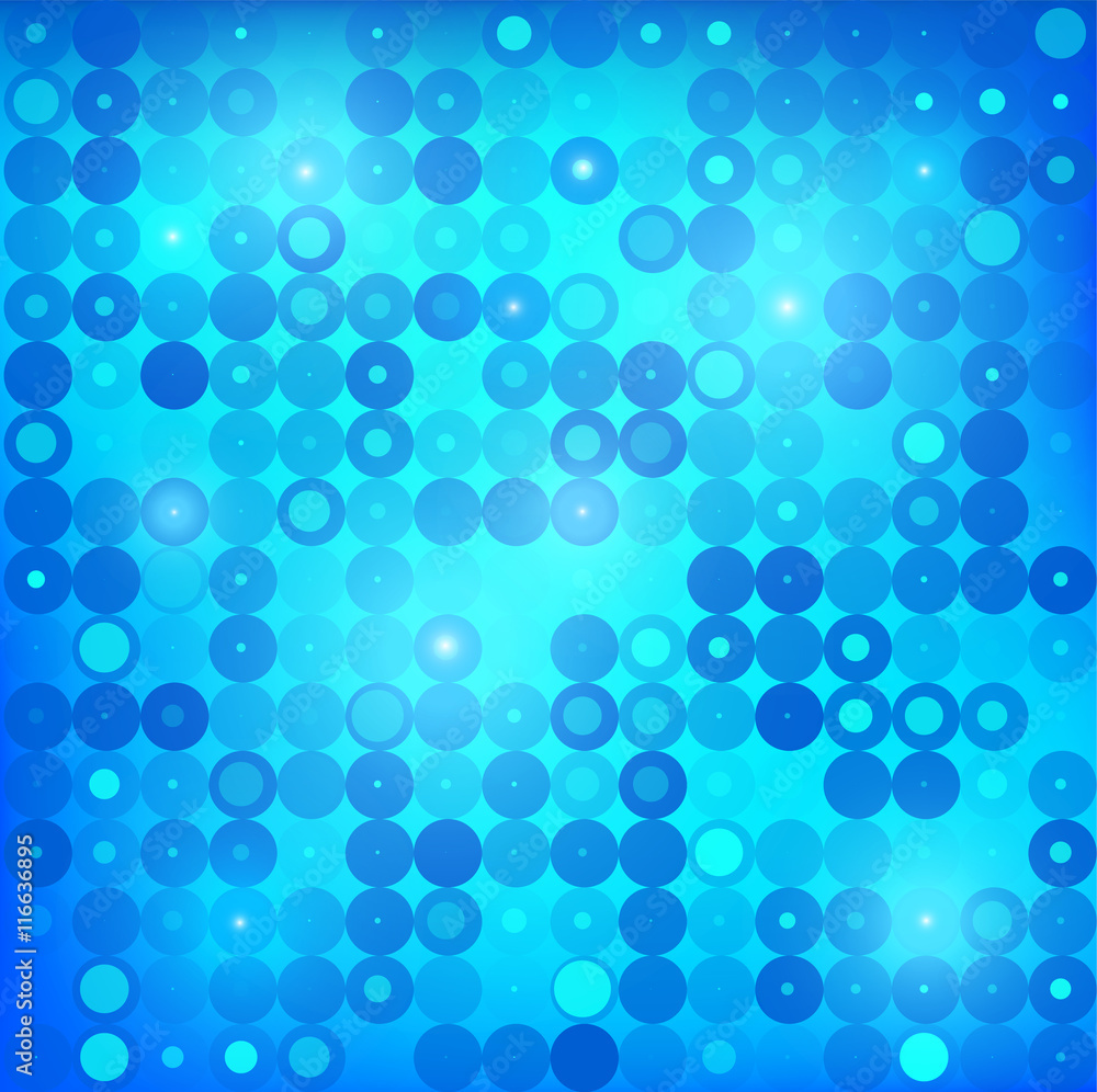 Blue geometric abstract background.
