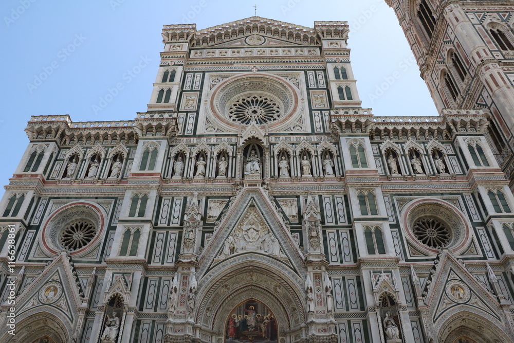 Upwards view to Florence Cathedral, Italy