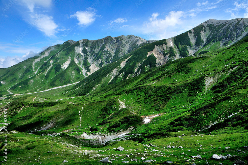 Fototapeta premium Prefektura Toyama Tateyama Kurobe Alpejska trasa Tateyama Murodo Oyama Climbing