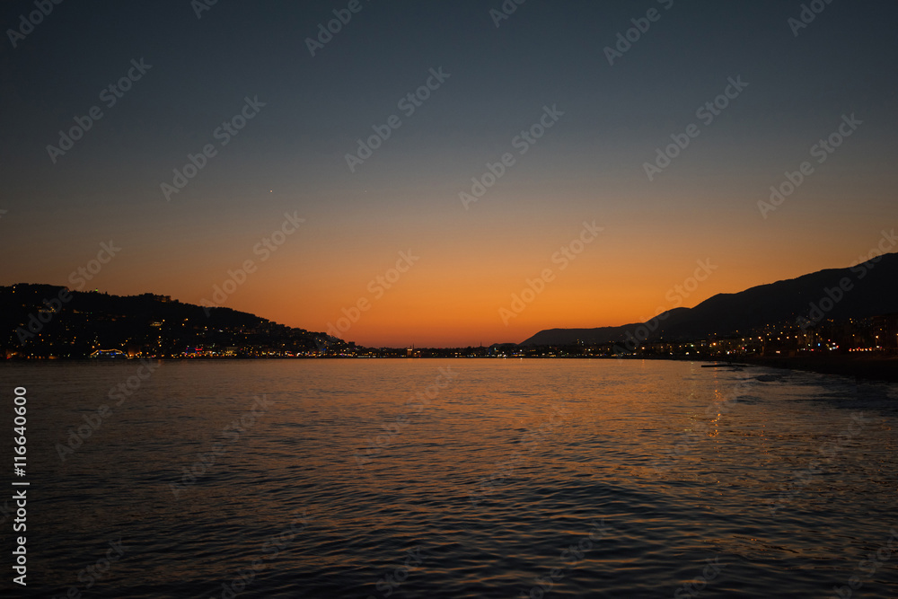 Alanya in the evening