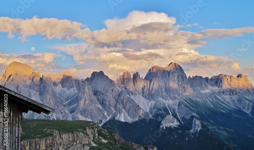 Blick auf den Rosengarten, Dolomiten