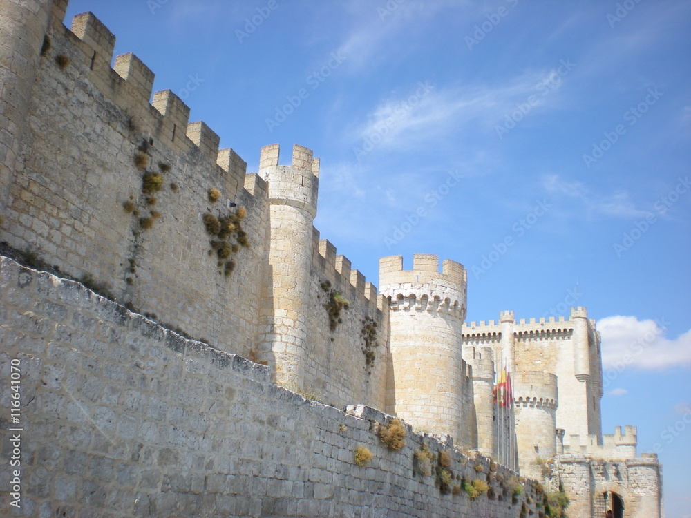 Muralla del Castillo de Peñafiel, Valladolid (España)