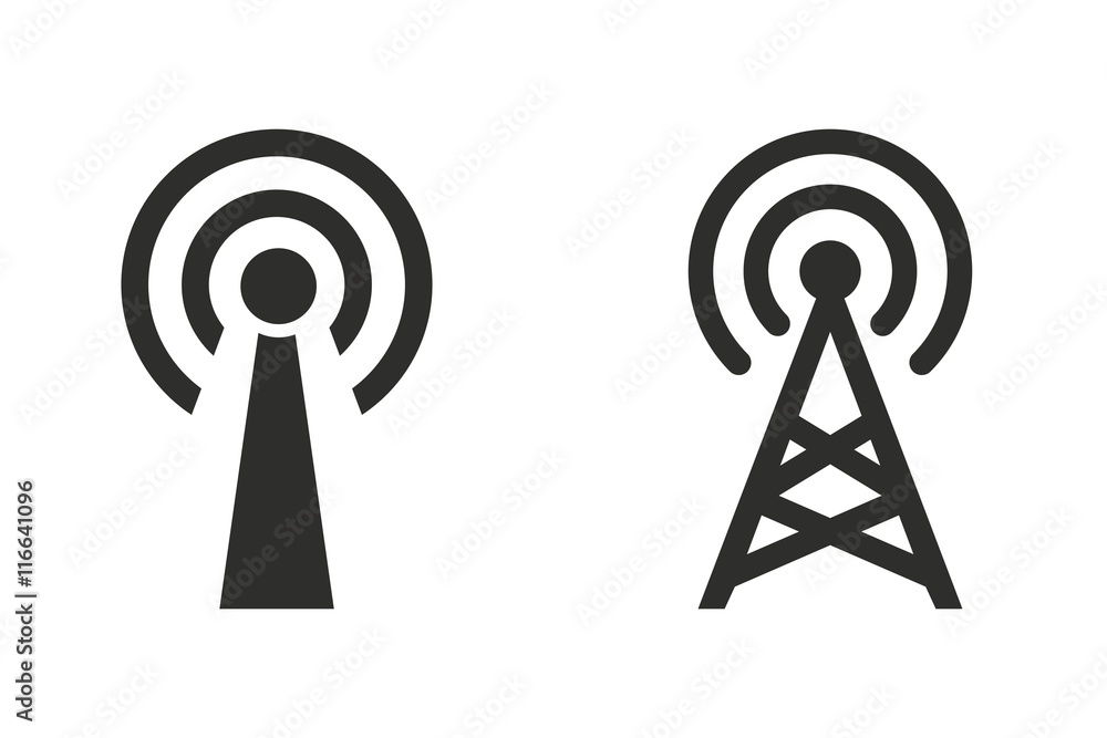 Communication tower - vector icon. Communication tower - vector icon.