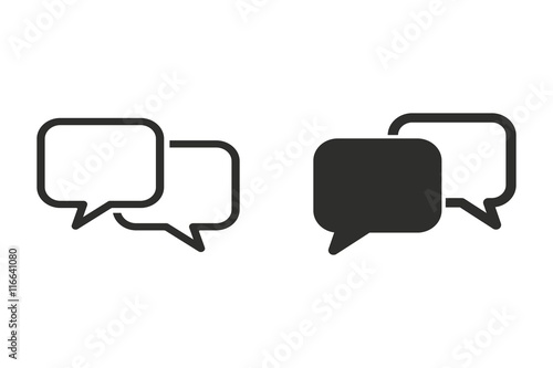 Wallpaper Mural Communication bubble - vector icon. Torontodigital.ca