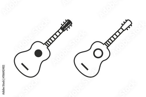 Guitar - vector icon.