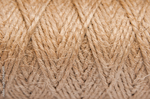 Jute rope. sisal brown natural background