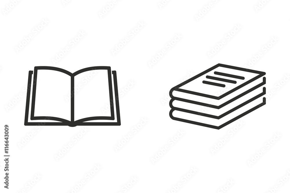 Book - vector icon. Book - vector icon.