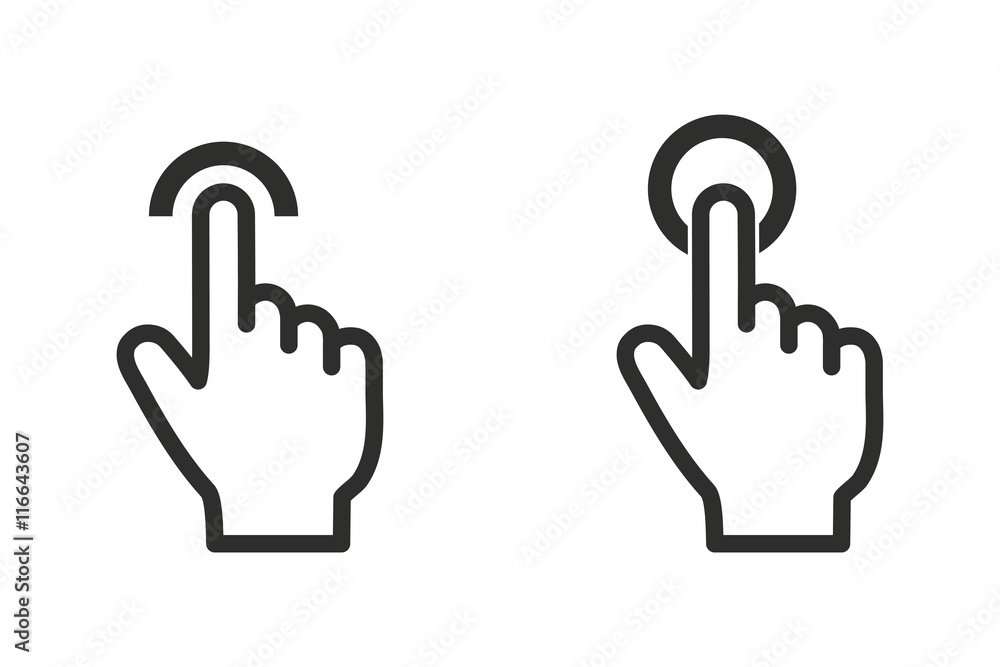 Touch - vector icon. Touch - vector icon.