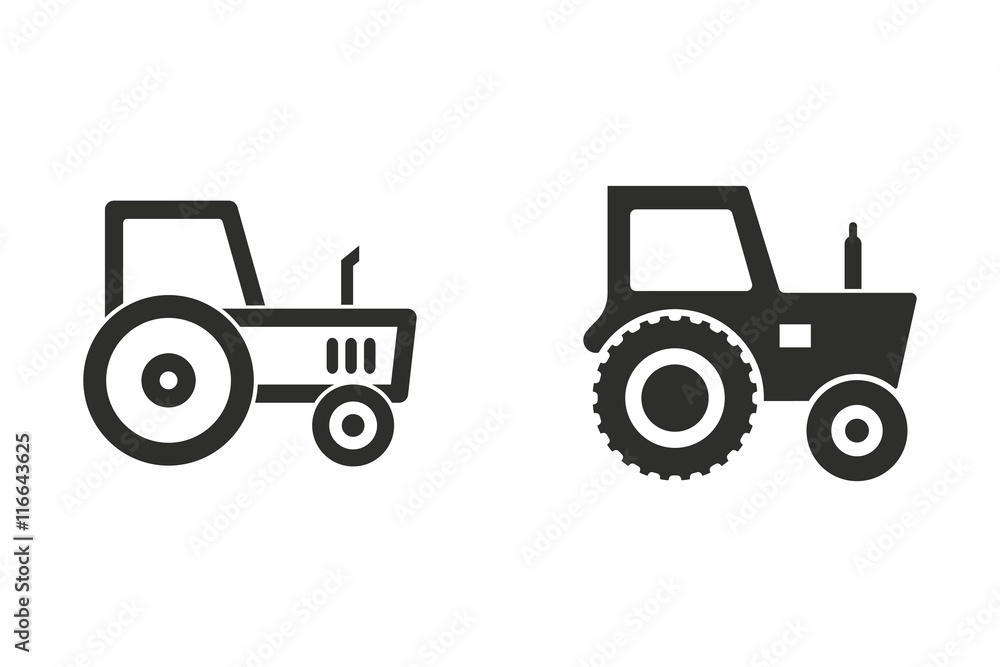 Tractor - vector icon. Tractor - vector icon.