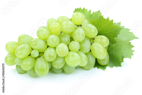 Trauben Weintrauben grün Früchte Obst Freisteller freigestellt