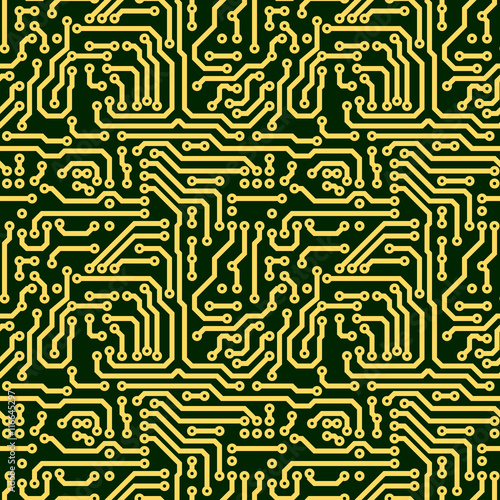 Abstract seamless texture - circuit board