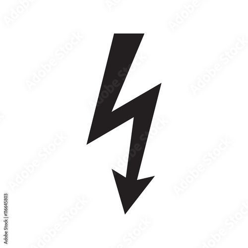 Free Download Icon danger high voltage isolated on white background. Vector illustration. - GFXLoad