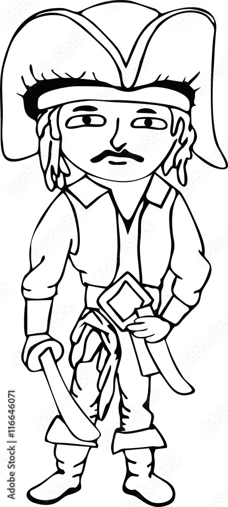 Save Download Preview freehand drawn black and white cartoon pirate captain Stock Vector | Adobe Stock Save Download Preview freehand drawn black and white cartoon pirate captain Stock Vector | Adobe Stock