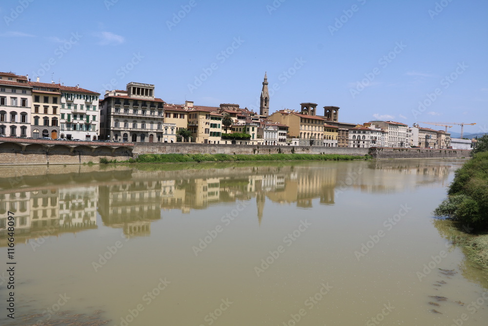 River Arno in Florence, Tuscany Italy