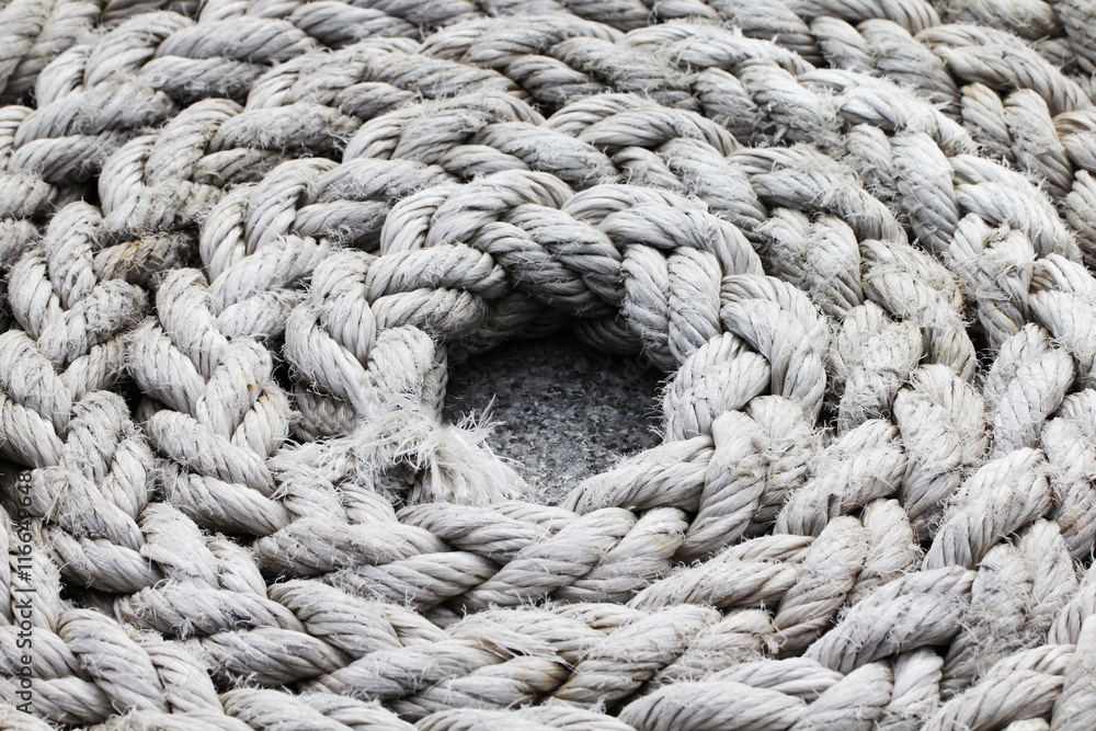 Rope spiral pattern beautiful texture background close up photo