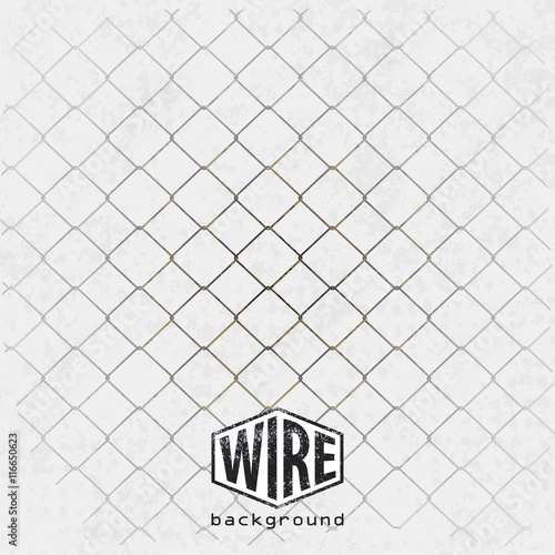 Rusty Iron Wire Fence grunge background