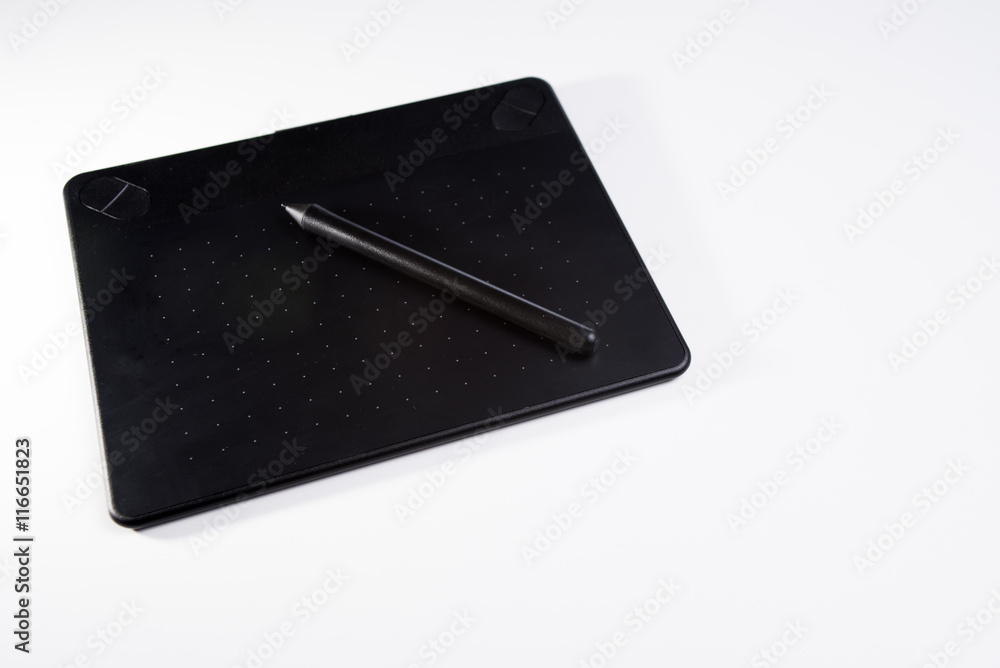 Black pen tablet. Designer tools Black pen tablet. Designer tools