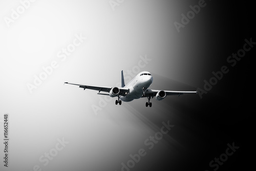 Passenger plane - abstract composition
