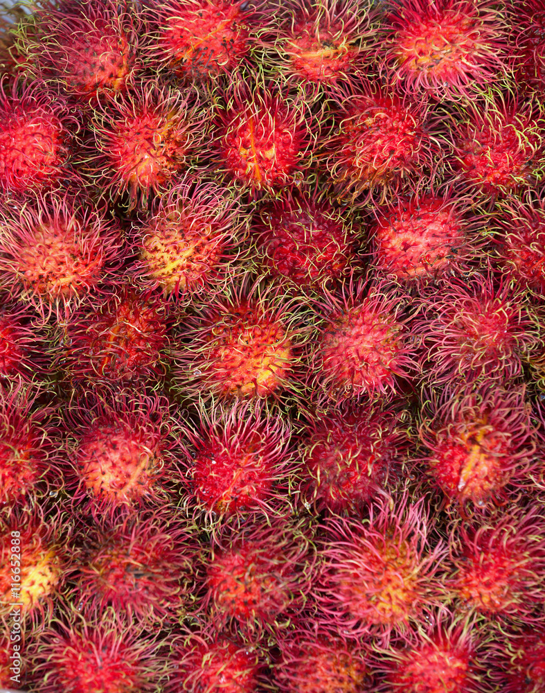Rambutans fruit background Rambutans fruit background