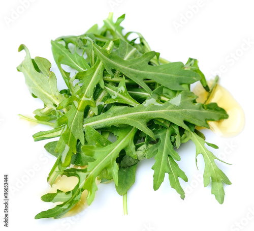 Arugula leaves salad