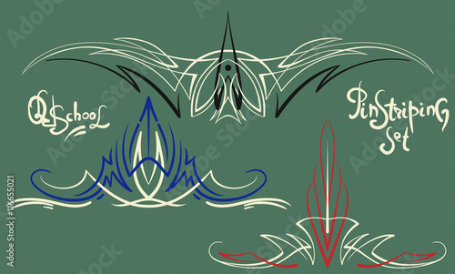pinstriping ornaments set