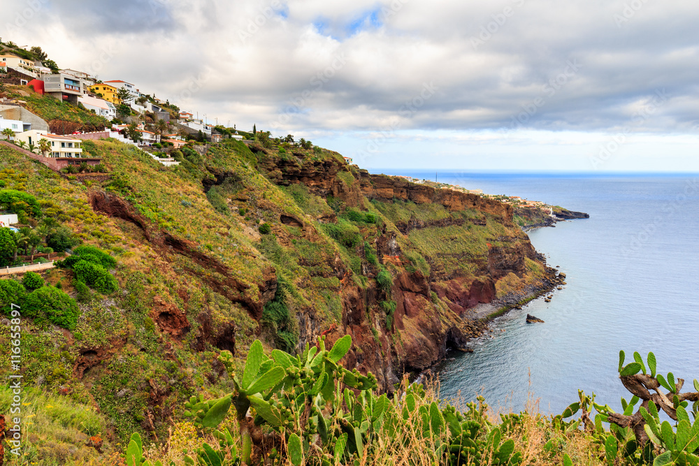 Coastline on Ponta do Garajau, Madeira, Portugal