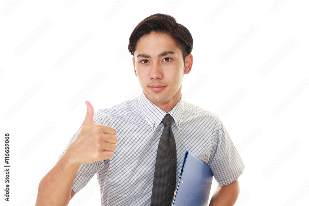 笑顔のビジネスマン