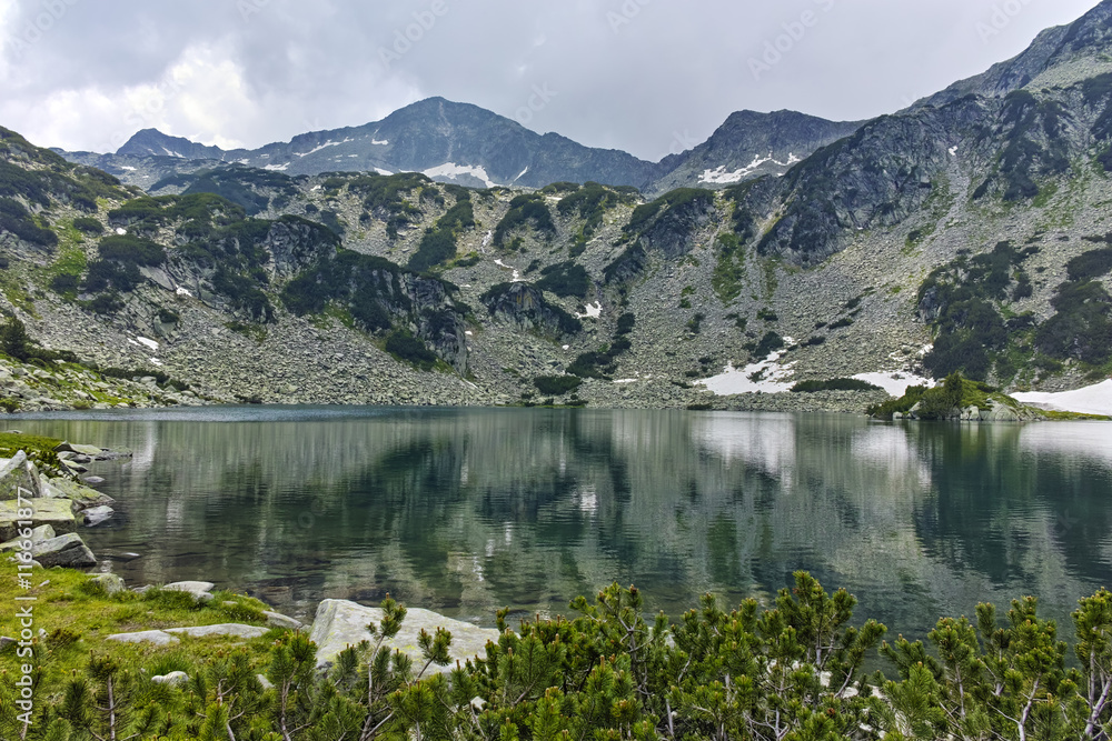 Landscape of Banderishki Chukar Peak and The Fish Lake, Pirin Mountain, Bulgaria