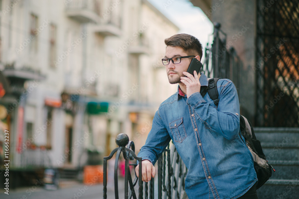 guy with headphones