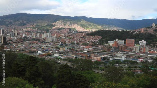 Panoramic view of Medellin, Colombia photo