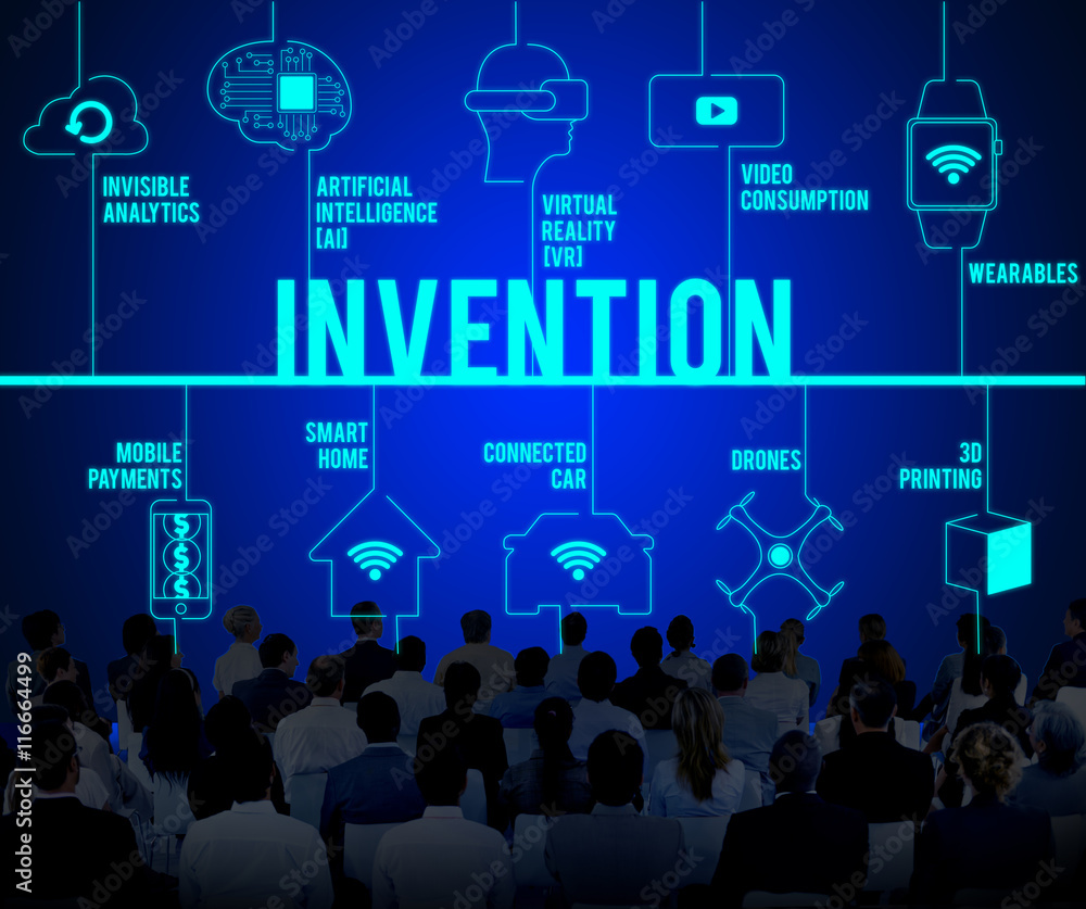 Invention Connected Drones Technology Concept Invention Connected Drones Technology Concept